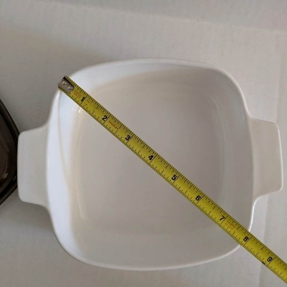 Vintage Corning Ware Spice of Life L'Echalote Casserole dish with lid.